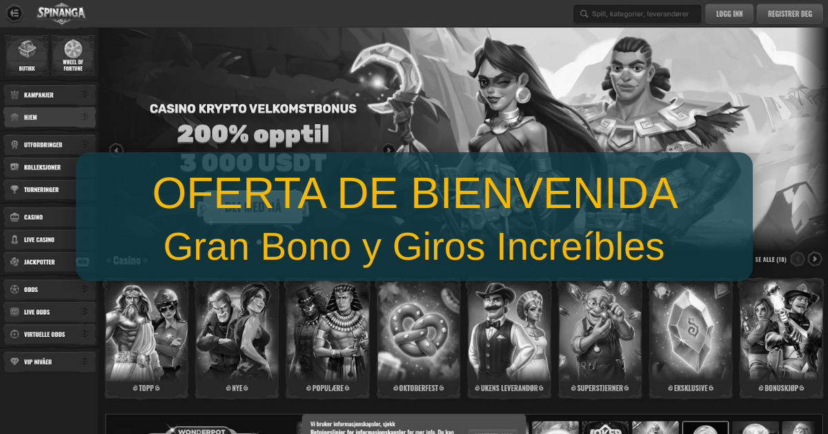 Spinanga Casino: bono de bienvenida y condiciones de juego